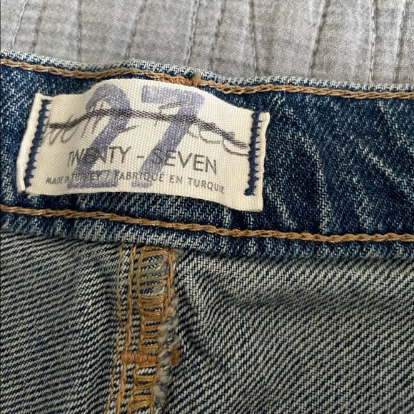 NWOT We the Free Rocky Mountain Straight Leg High Rise Button Fly Jeans Size 27 - Picture 15 of 16